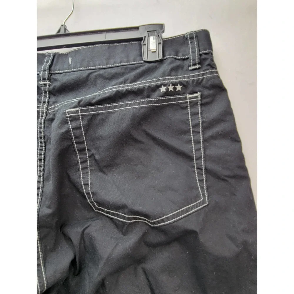 John Varvatos Mens Black Light Weight Slim Fit Button Fly Jeans, Sz 38R - Picture 7 of 9